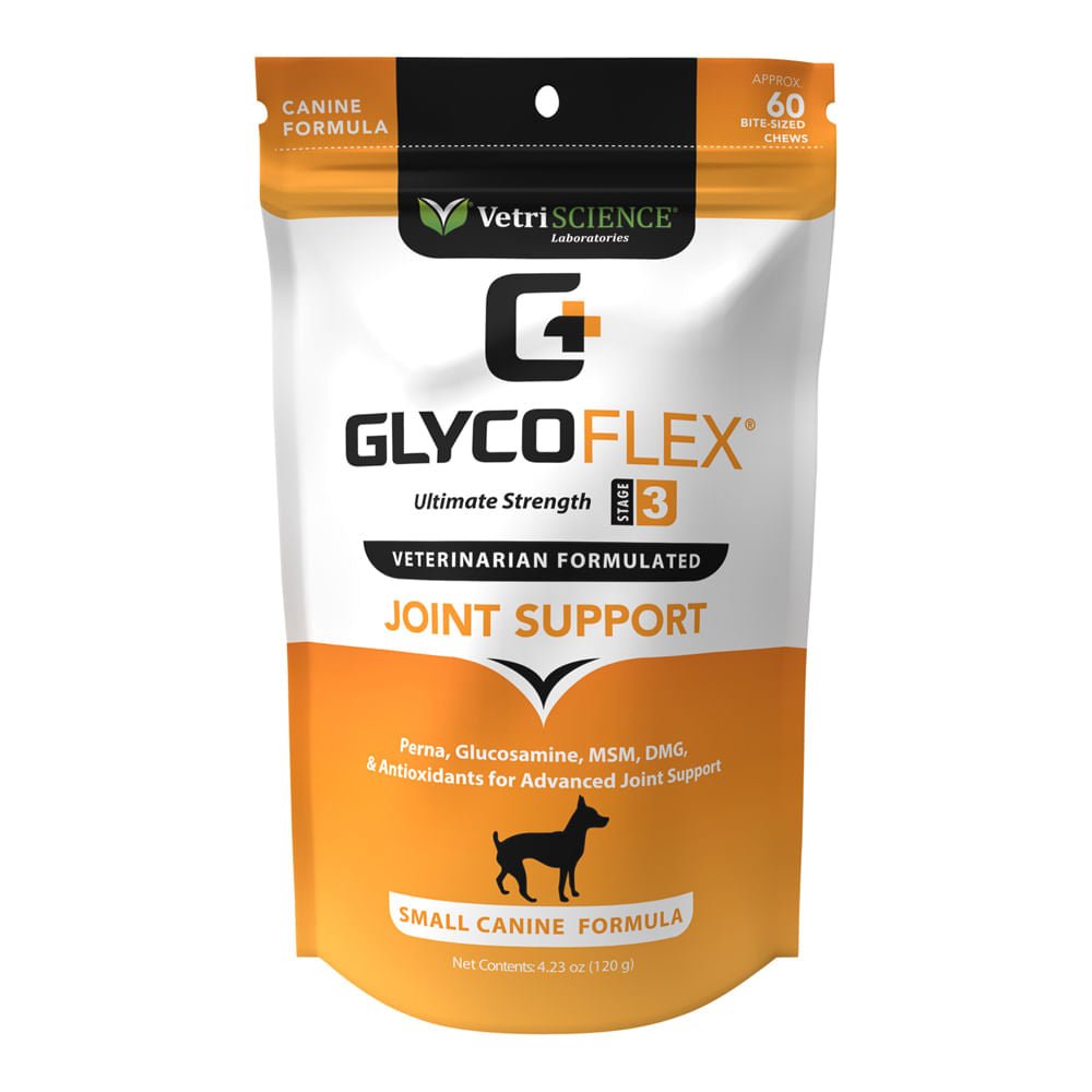 Glyco Flex 3 Joint Support for Small Dogs  60 Bite Sized Chews
