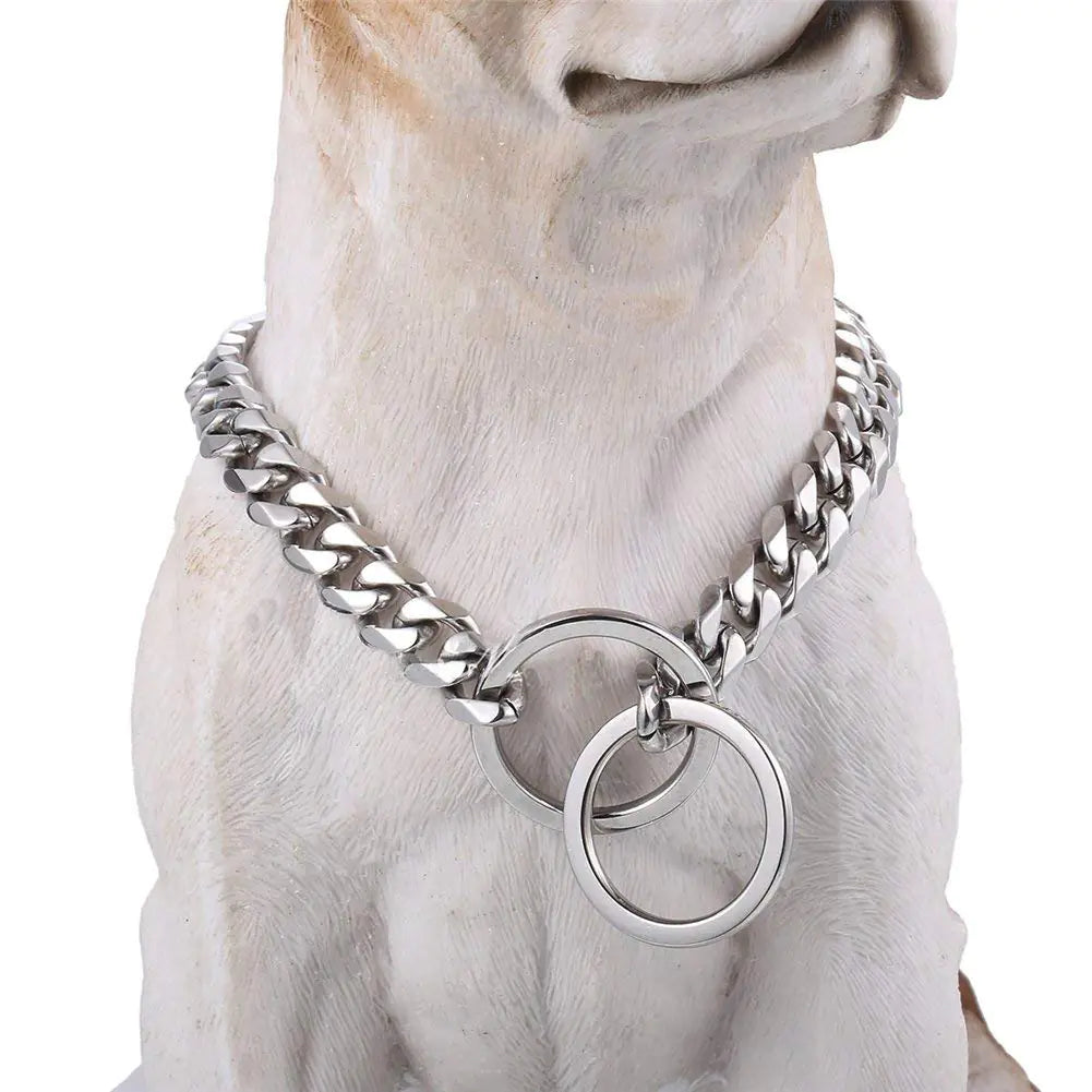 Stainless Steel Necklace/Bling Collar Cuban Link, MD Dogs