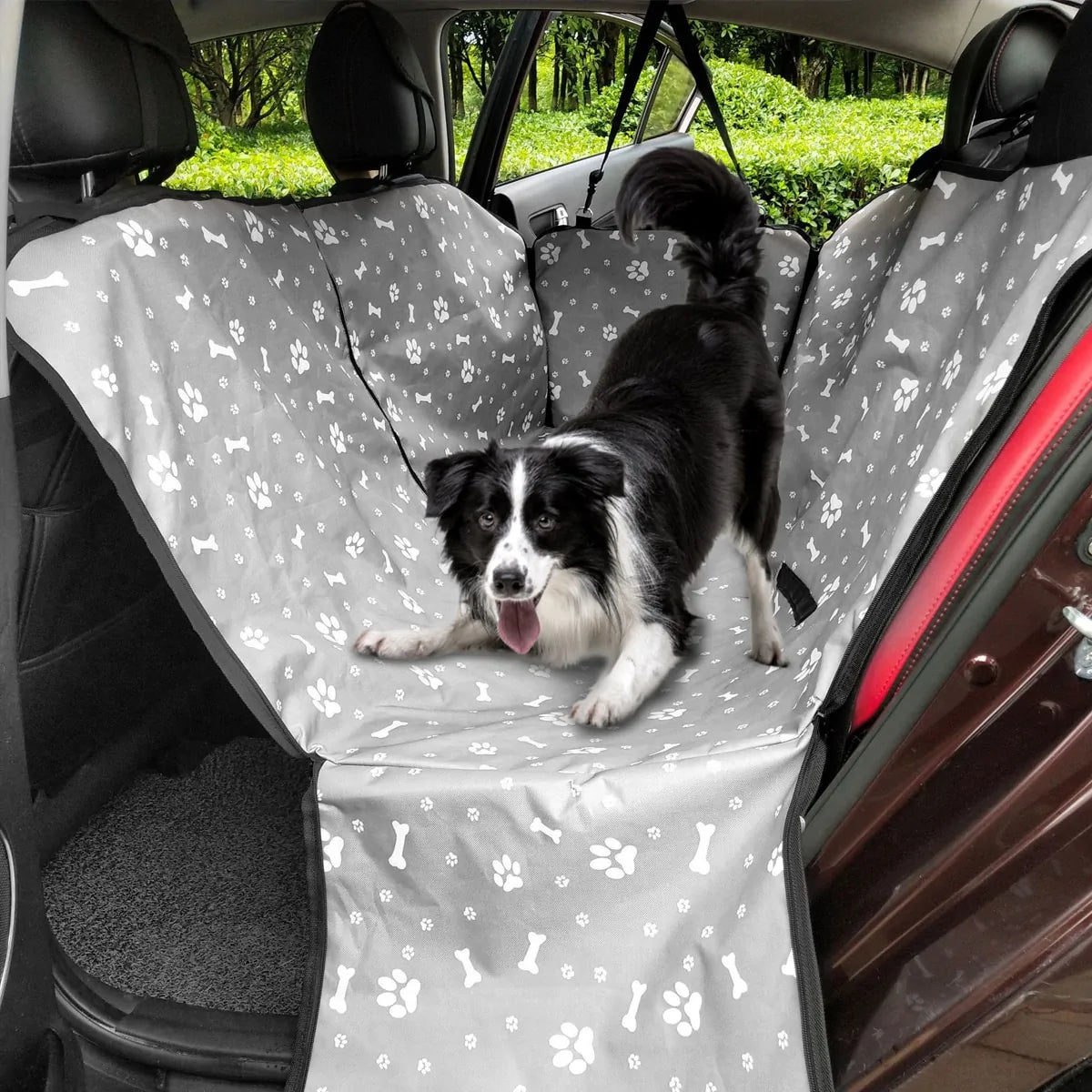 Supreme Back Seat Car Cover Mats W/Safety Belt
