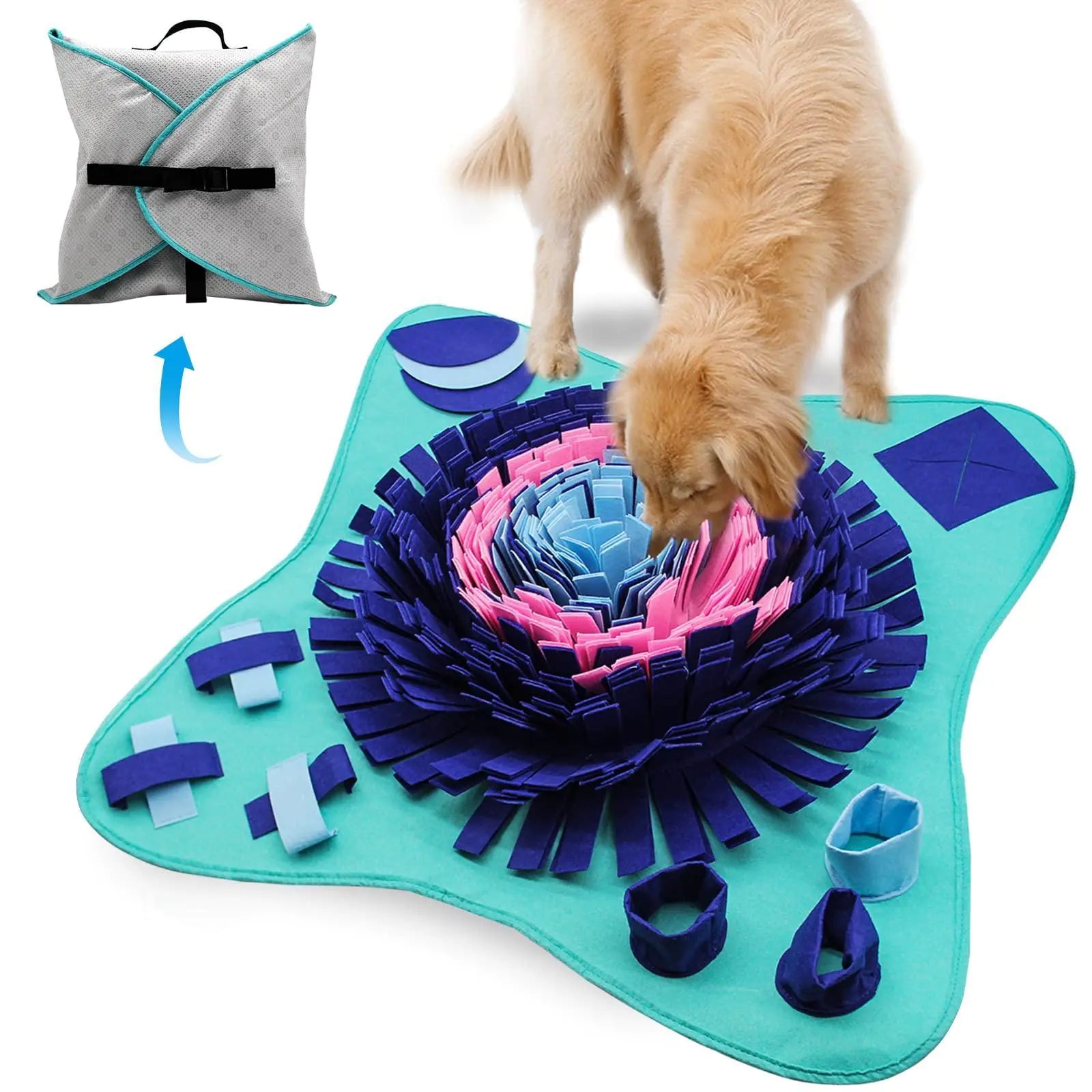 All Stages Interactive Snuffle Mat for Dogs, 25"x25"