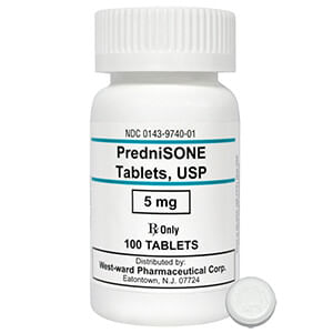 Rx Prednisone 5mg x 100 tablets