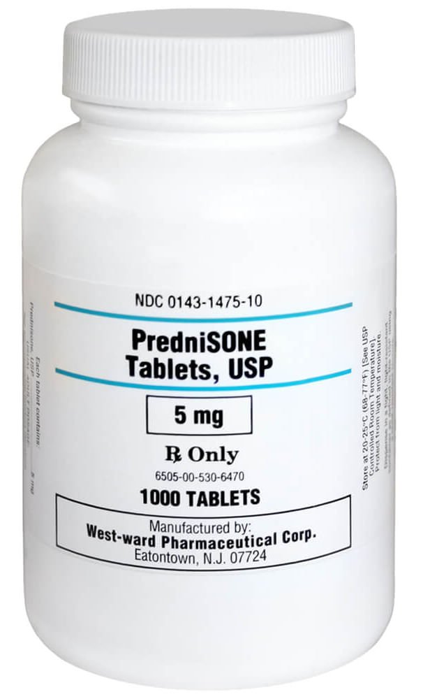 PredniSONE 5 mg Rx x 1000 Tablets