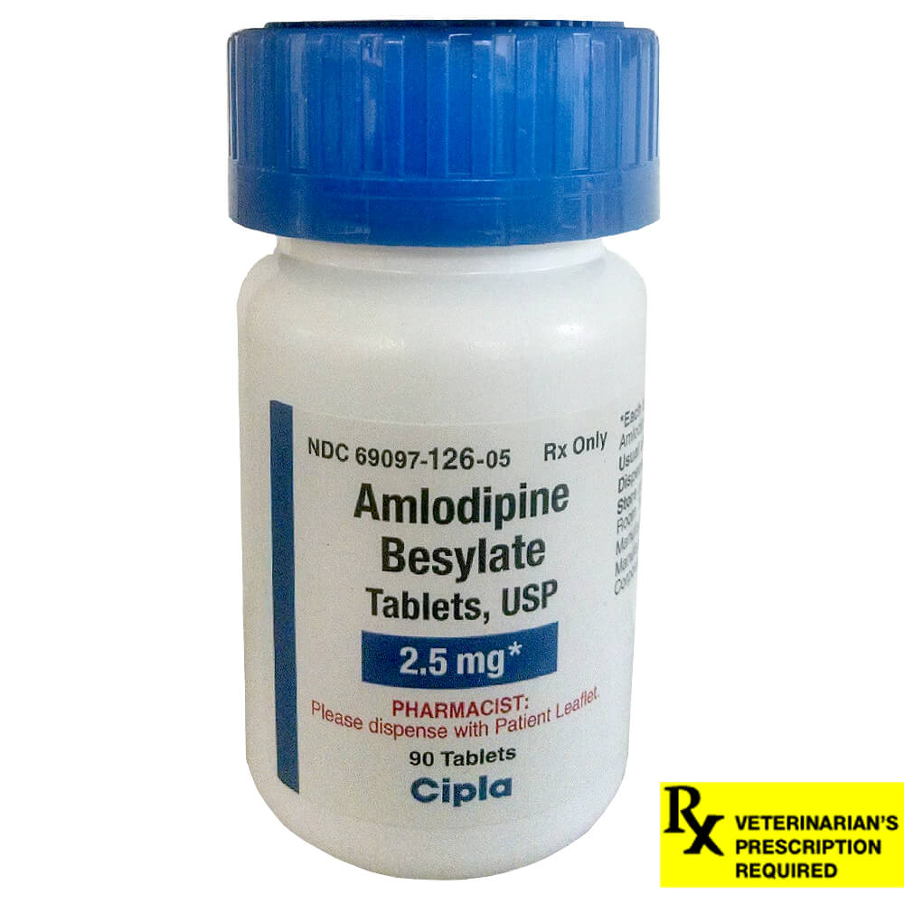 Rx Amlodipine 2.5mg x 90 tablets