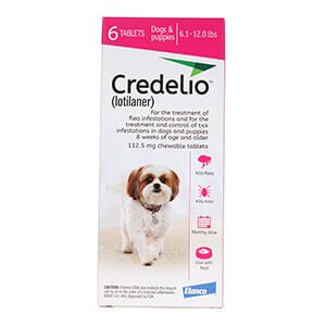 Rx Credelio 6.1-12 lbs (Pink) x 1 tablet