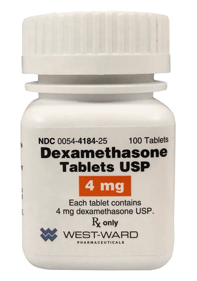Rx Dexamethasone 4 mg x 100 tablets