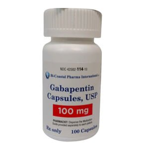 Rx Gabapentin 100mg x 100 capsules