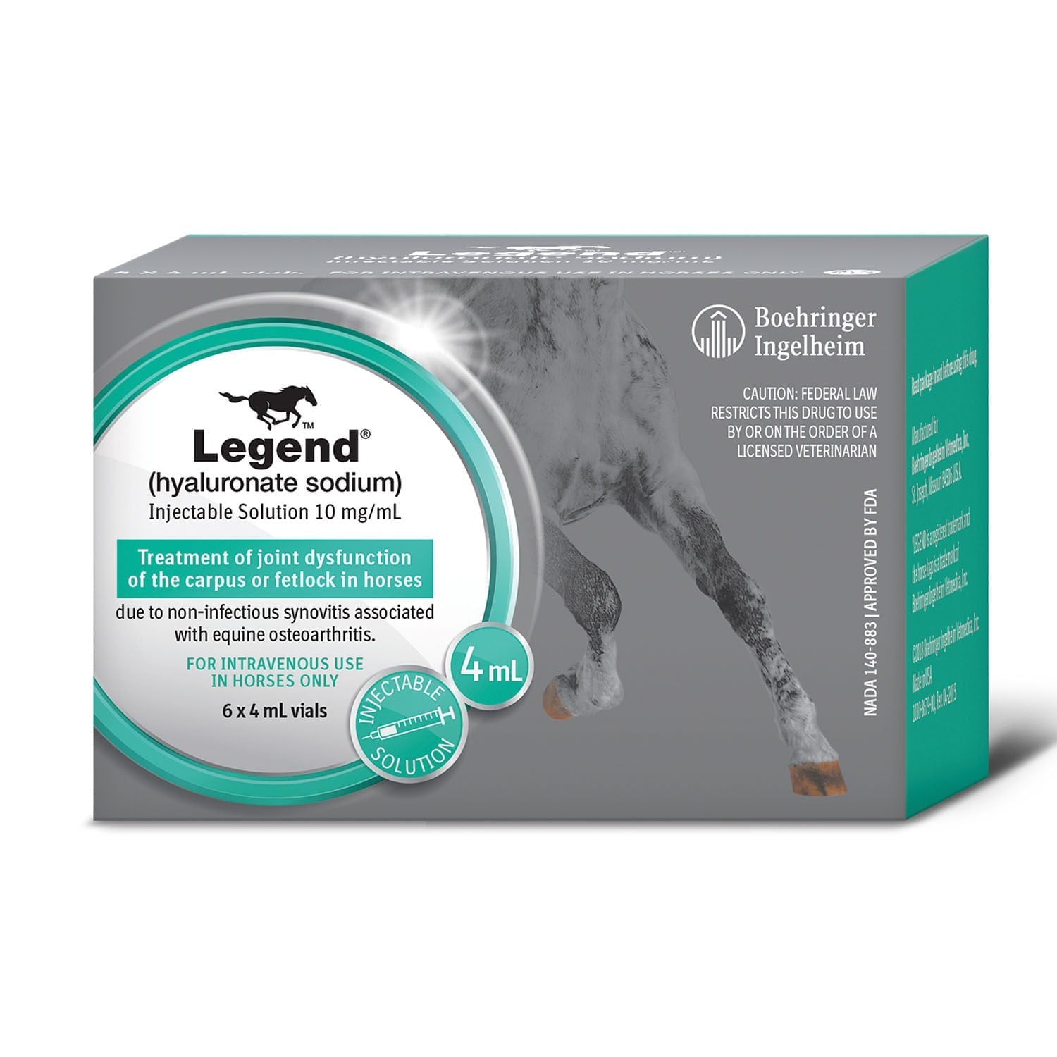 Legend Injectable Solution Rx, 10mg/ml x 4 ml