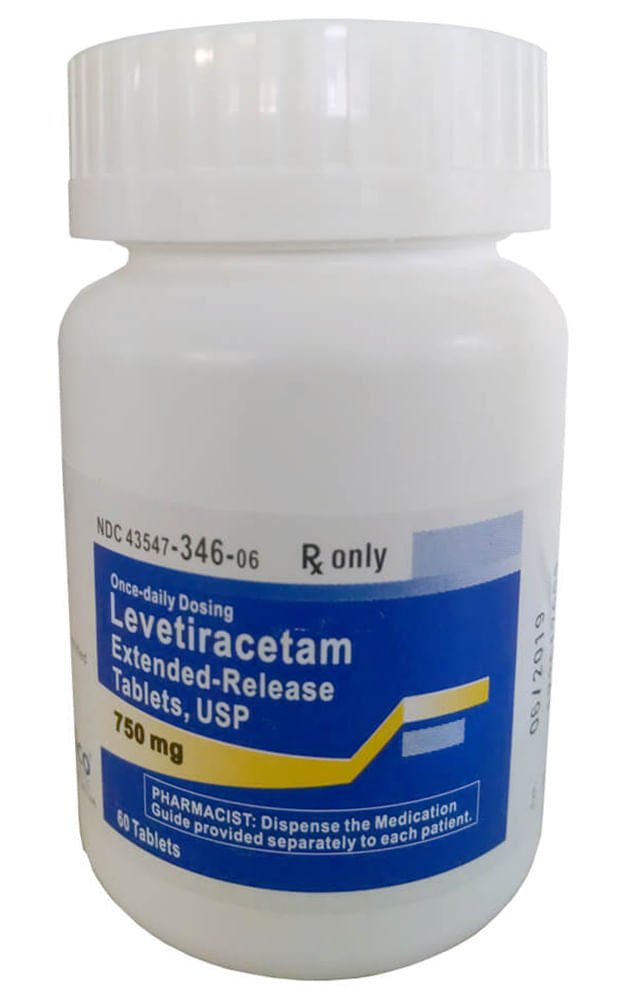 Rx Levetiracetam ER Tabs 750mg x 60 ct  (Keppra)