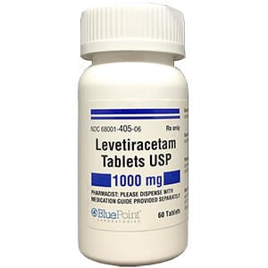 Rx Levetiracetam  1000 mg  60 Tablets