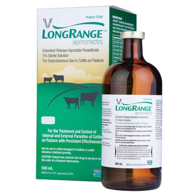 Rx LongRange ERI Injectible Dewormer, 500ml