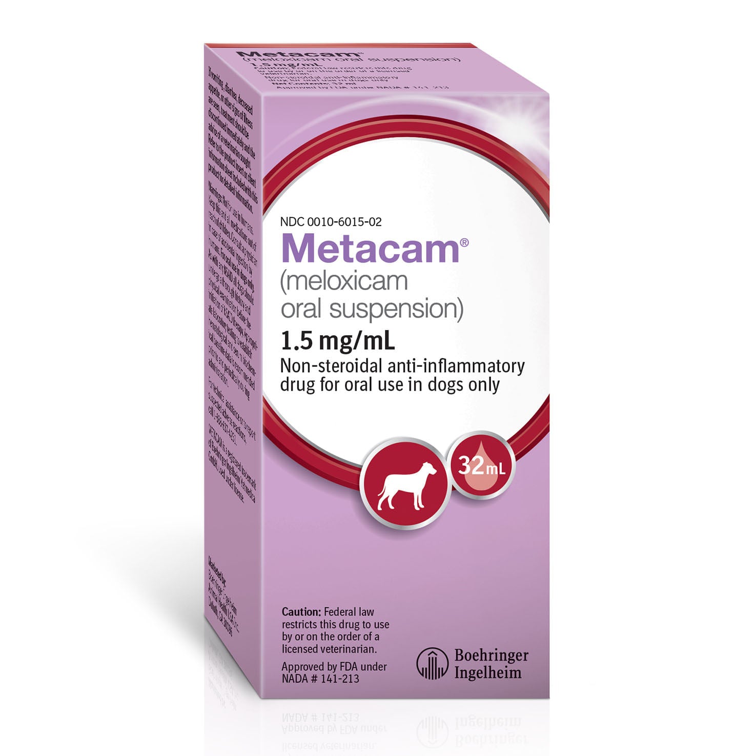 Rx Metacam oral suspension 1.5 mg/ml x 32 ml bottle