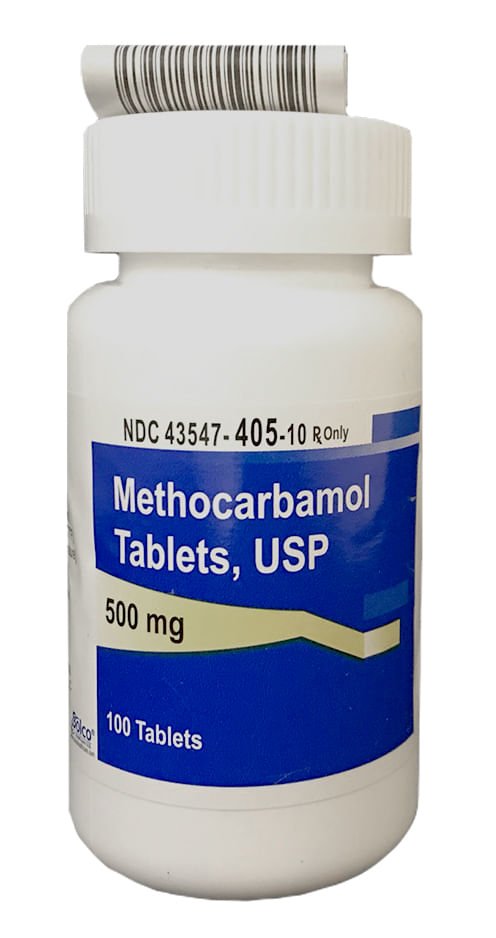 Rx Methocarbamol 500mg x 100 tablets