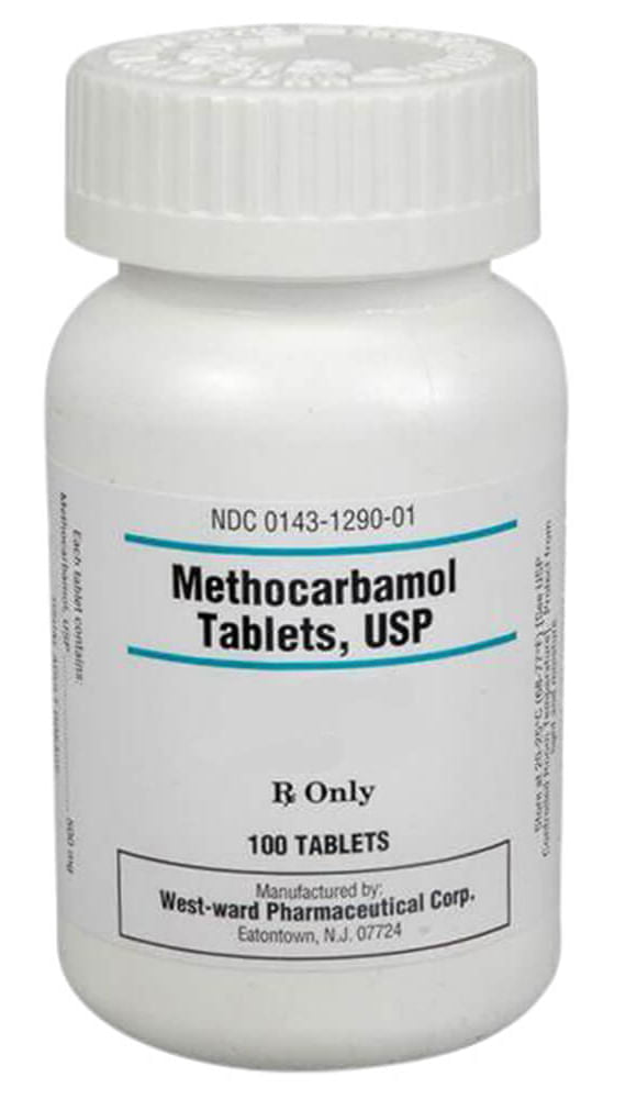 Rx Methocarbamol 750mg x 100 tablets