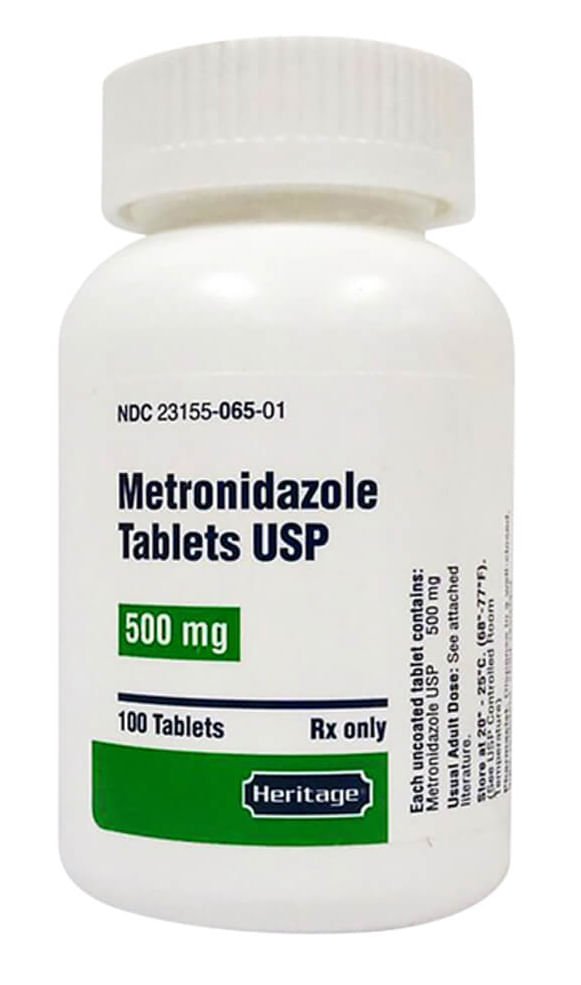 Rx Metronidazole 500 mg x 100 tablets