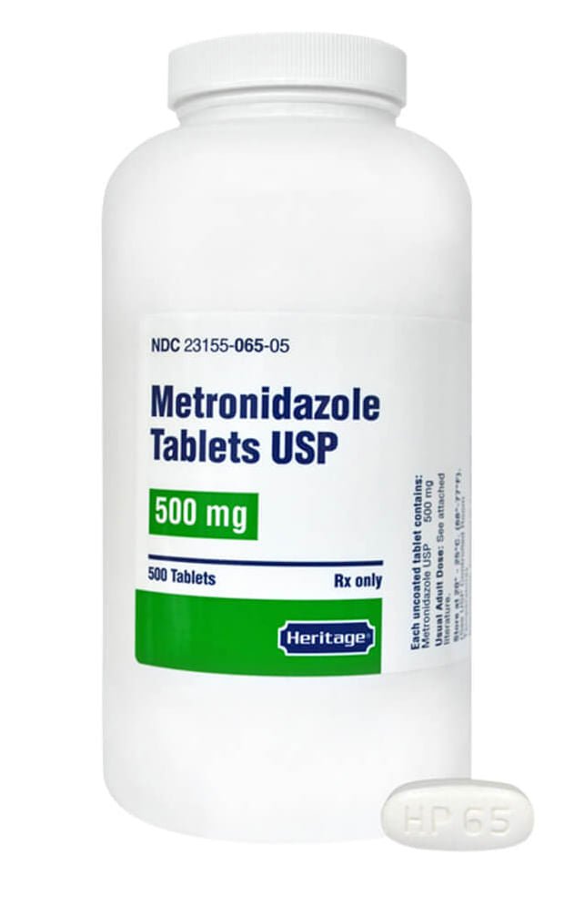 Rx Metronidazole 500 mg x 500 tablets