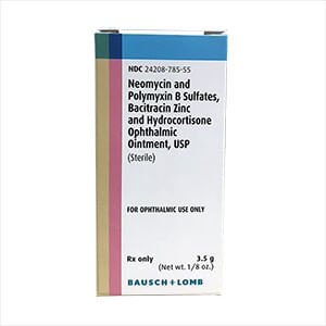 Rx Neo/poly/bac w/hydrocortisone x 3.5gm opth ointment