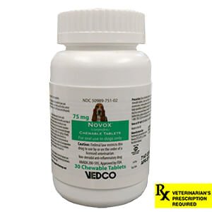 Rx Novox 75mg x 30 chewable tablets
