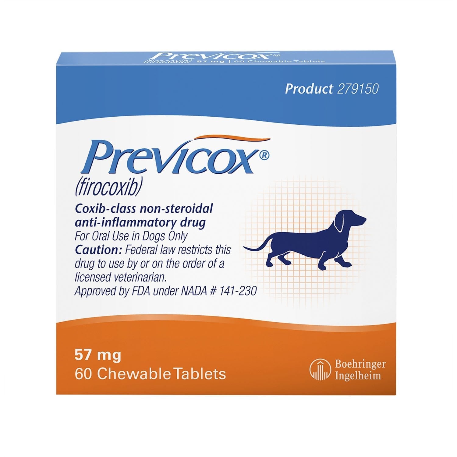 Rx Previcox 57 mg x 60 tablets