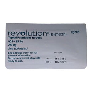 Rx Revolution canine 40.1-85lbs x 1 month