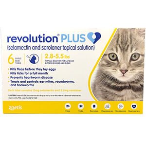 Rx Revolution feline 5.1-15lbs x 6 month