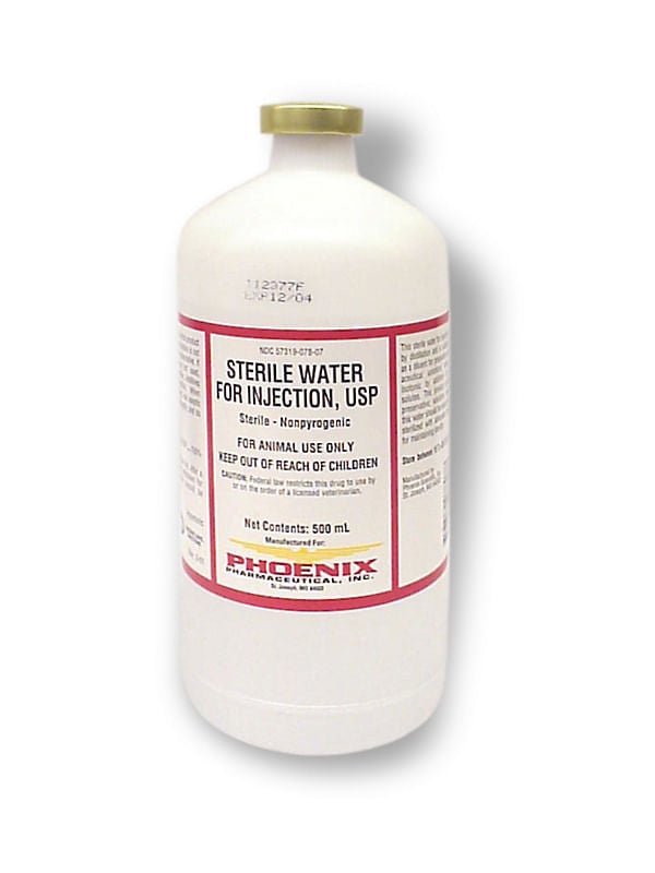Rx Sterile Water for Injection x 500ml bottle