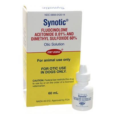 Rx Synotic otic solution x 60ml bottle