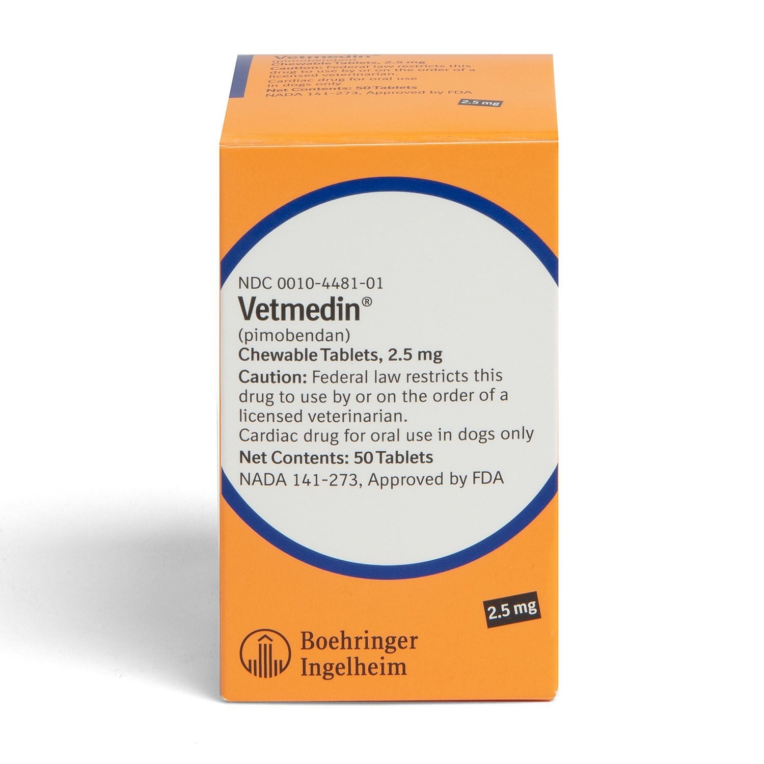 Rx Vetmedin 2.5mg x 50 tablets