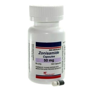Rx Zonisamide 50mg x 100 capsules