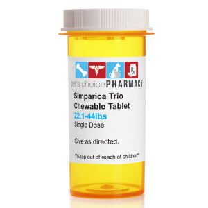 Rx Simparica Trio blue 22.1-44lbs x 1 tablet