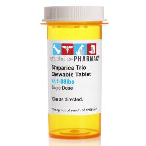 Rx Simparica Trio green 44.1-88lbs x 1 tablet
