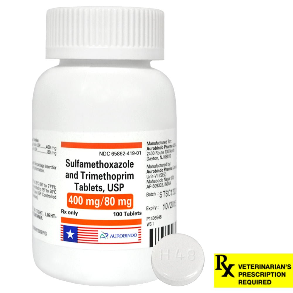 Rx SMZ/TMP 480mg x 100 tabs