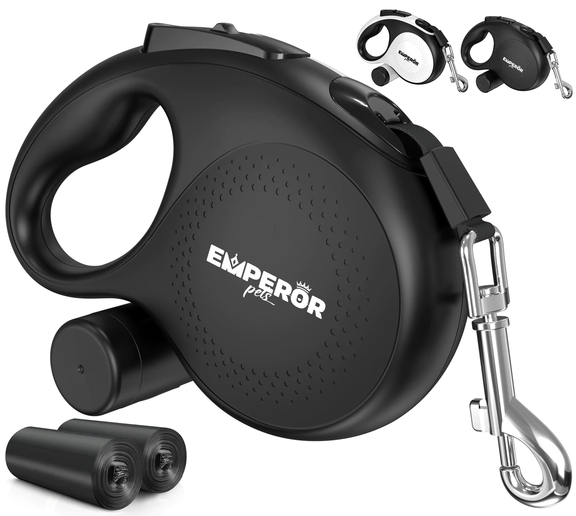 Emperor Pets Retractable Dog Leash for Large Dogs for Up to 110lbs.