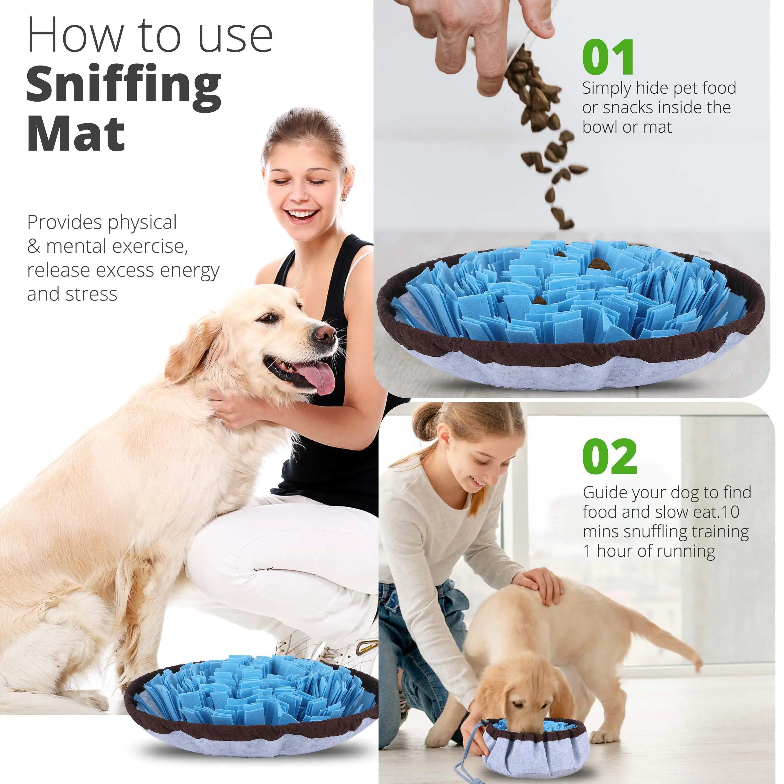Adjustable Snuffle Foraging Mat