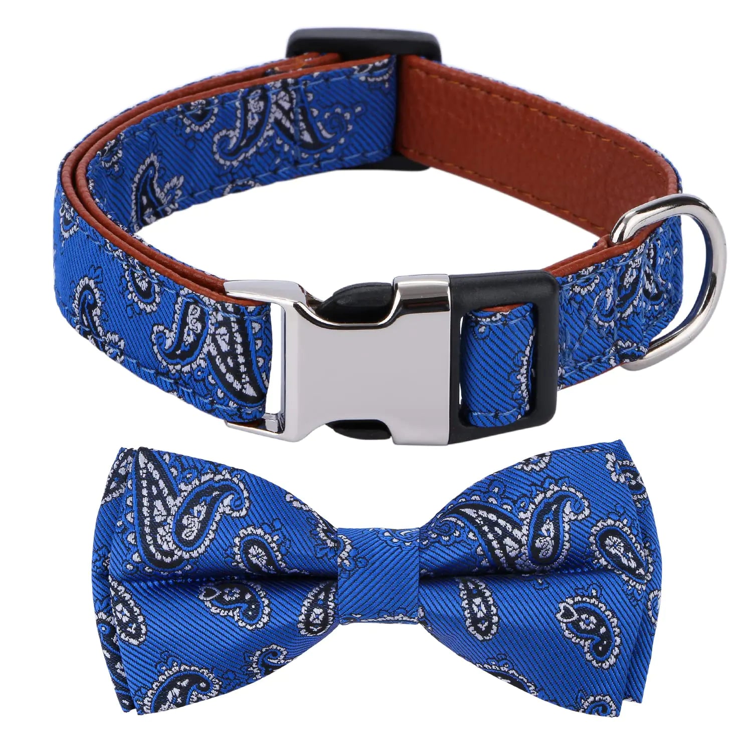 Paisley Pattern Dog Collar & Bowtie, MD Dogs