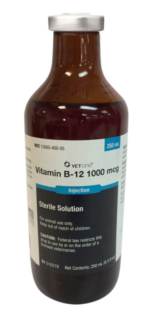 Rx Vitamin B-12 injectable 1000MCG x 250ml