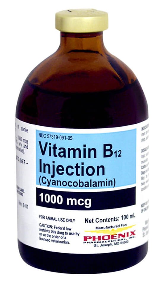 Rx Vitamin B-12 1000mcg/ml injectable x 100ml bottle